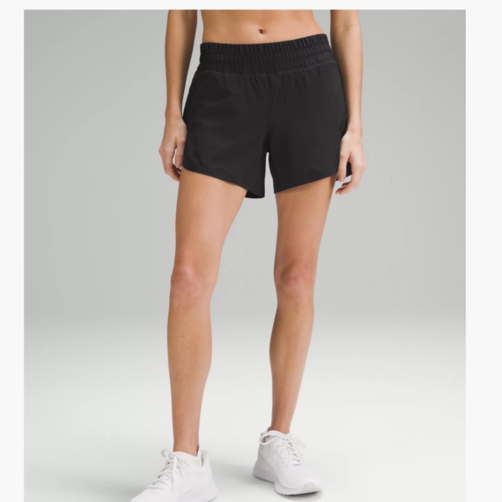 Lululemon Track That Short 5” Size 6 Black
